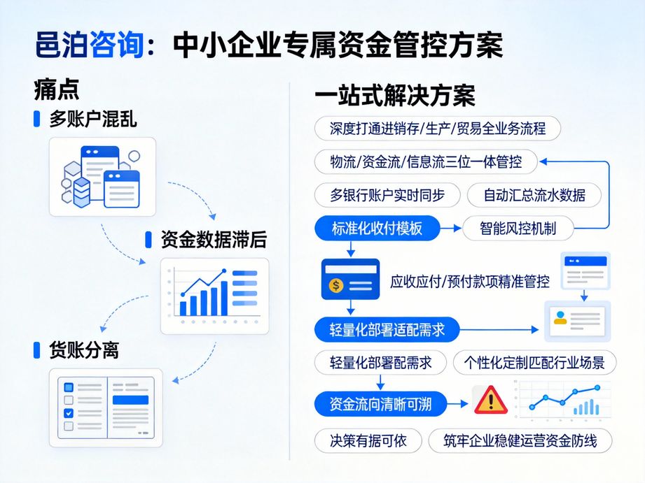 資金管理ERP：多端同步操作，全域掌控企業(yè)資金全貌——以邑泊軟件為引擎，驅(qū)動(dòng)企業(yè)財(cái)務(wù)數(shù)字化轉(zhuǎn)型