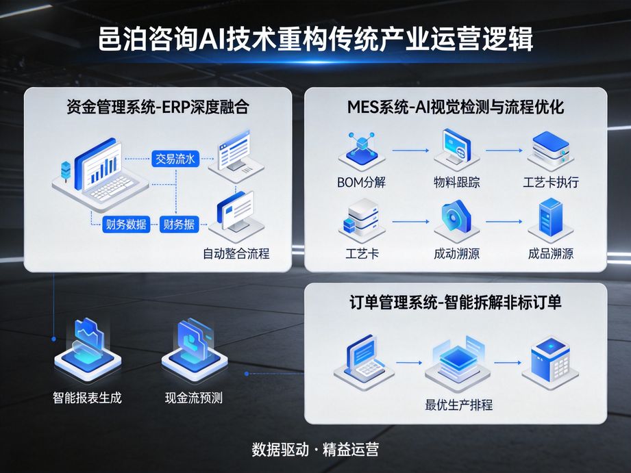 以數(shù)字化轉(zhuǎn)型為核心方向，邑泊咨詢憑借人工智能算法優(yōu)勢，為企業(yè)提供全流程、定制化的咨詢服務(wù)。