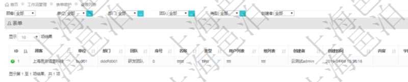 在項(xiàng)目管理軟件工作流管理系統(tǒng)查詢返回表單列表時(shí)返回的字段信息有：?jiǎn)挝弧⒉块T、團(tuán)隊(duì)、序號(hào)、名稱、類型、用戶列表、組列表、創(chuàng)建者、創(chuàng)建時(shí)間、內(nèi)容、字段列表、是否激活狀態(tài)等。